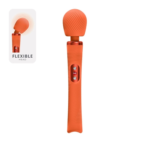 Масажер у вигляді мікрофону суперпотужний та легкий помаранчевий Fun Factory VIM Vibrating Wand до 6 годин роботи - 2
