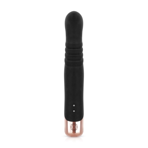 Вібратор Пульсатор кролик чорний Rosy Gold Rabbit Vibrator with thrusting function - 4
