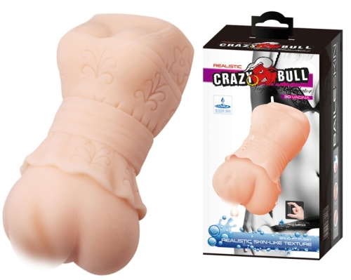 Мастурбатор вагина с грудью в платье телесного цвета LYBAILE Crazy Bull Realistic 3D VAGINА - 1