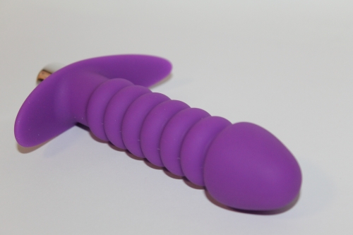 Втулка анальна з вібрацією Sweet Toys L 115 мм D 30x25 мм, Колір Фіолетовий - 3