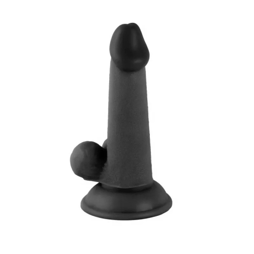 Фалоімітатор реалістичний на присосці Mr. Rude Realistic Dong Black 6.3 чорний - 2