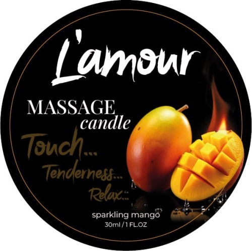 Массажная свеча с ароматом манго L'amour Mango 30 мл - 1