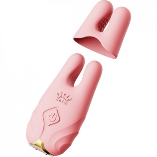 Бездротові віброзатискачі для сосків ZALO Nave Vibrating Nipple Clamps рожеві - 4
