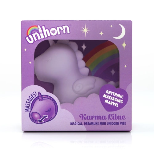 Вибратор Пульсатор единорожка для клитора сиреневого цвета Unihorn Karma Lilac - 6