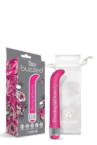 Вібратор для точки G яскраво рожевого кольору Global Novelties Buzzed - 3