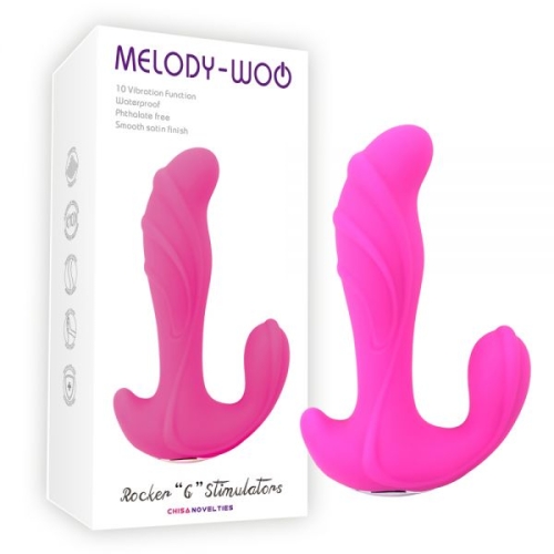 Вибромассажер для простаты и точки G розовый Chisa Rocker Stimulators - 1