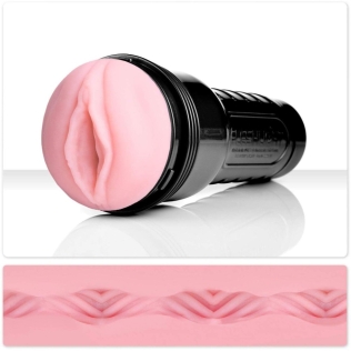 Мастурбатор у колбі вагіна з кібершкіри тілесного кольору Fleshlight Lady Vortex