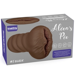 Мастурбатор вагіна для чоловіків коричневого кольору Lovetoy Aliens Pie Masturbator №1