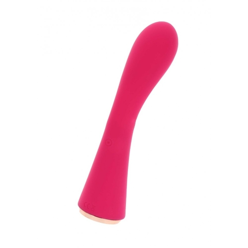 Вибратор для точки G розового цвета Toy joy Rose vibrator - 3