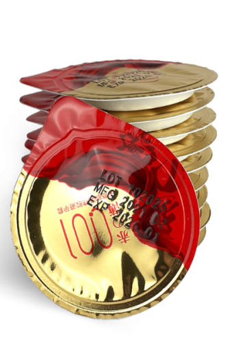 Презерватив латексный с продлевающим эффектом OLO RedGold 1шт - 5