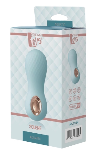 Вібростимулятор для інтимних місць блакитного кольору Dream Toys AQUATIC SOLENE - 2