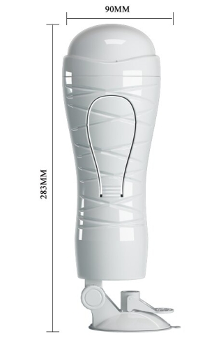 Мастурбатор ротик CRAZY BULL Flora белый - 9