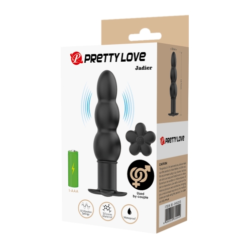 Анальний вібропробка куляста Lybaile PRETTY LOVE Jadier Vibrating Anal Plug - 10