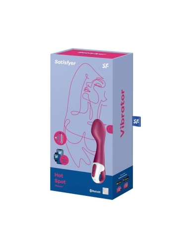 Силіконовий вібростимулятор для точки G водонепроникний бордовий Satisfyer Hot Spot - 4