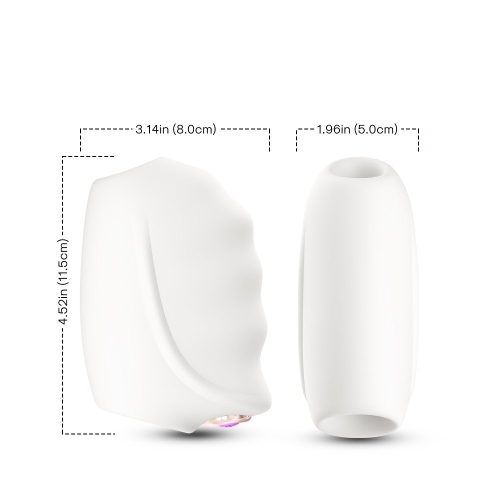 Мастурбатор для мужчин с вибрацией белого цвета Boss series Master white - 4