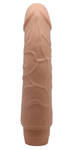 Вібратор реалістик бежевий BARBARA 7.6 Jeff MULTI-SPEED VIBRATOR - 5