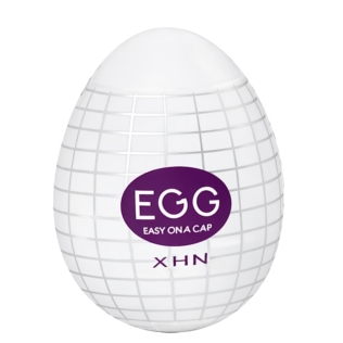 Мастурбатор-яйцо с рельефом белый Loveshop XHN Egg Easy Ona-Cap