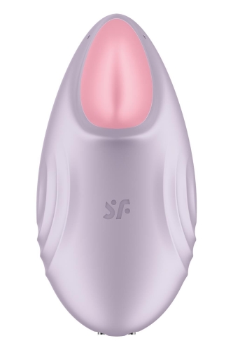 Клиторальный стимулятор с управлением со смартфона сиреневого цвета Satisfyer Tropical tip - 7