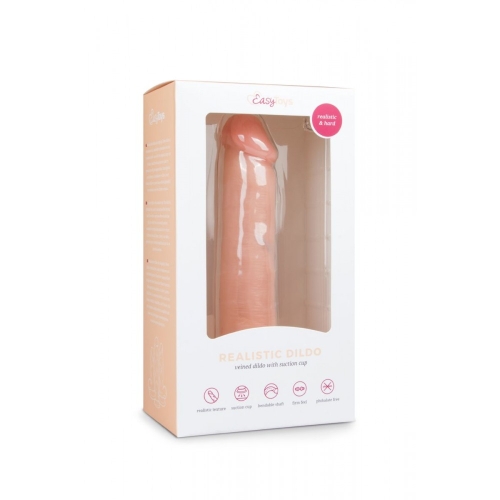 Фаллоимитатор реалистичный с присоской бежевый EasyToys Realistic Dildo 20,5 см - 4