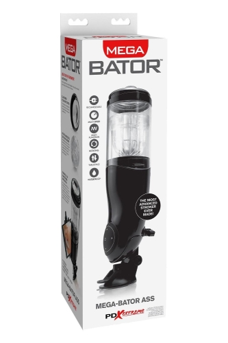 Автоматичний мастурбатор на присосці чорний Pipedream PDX Extreme Mega-Bator Ass - 1