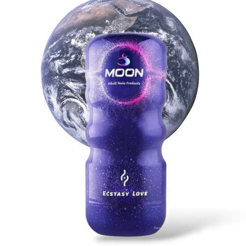 Мастурбатор у колбі вагіна бежевого кольору Ecstasy Love Moon - 1
