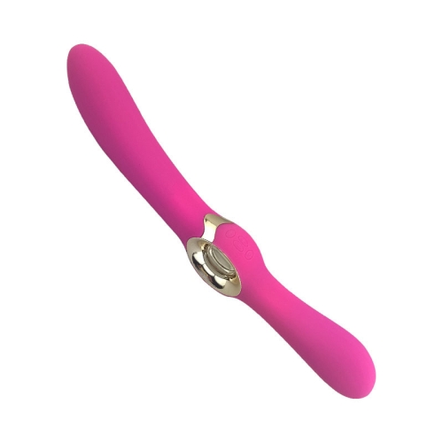 Двухсторонний вибратор силиконовый LEALSO - Angle Love Pink - 4