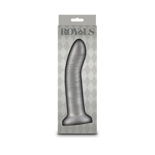 Фалоімітатор на присосці сріблястий NS Novelties Royals - 7&amp;quot; Charlie - Metallic Champagne - 3