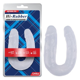 Подвійний фалоімітатор прозорий CHISA 14 Inch Dildo