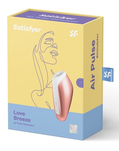 Мини вибратор вакуумный бесконтактный клиторальный розовый Satisfyer Love Breeze Copper - 3
