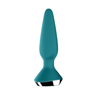 Анальная вибропробка голубая Satisfyer Plug-ilicious 1 Petrol