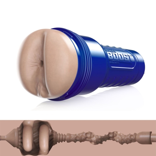 Мастурбатор у вигляді попки тілесного кольору Fleshlight Boost Blast Female Light Medium Flesh - 1