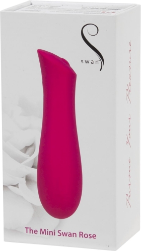 Вібратор-міні силіконовий The Mini Swan Rose з простим управлінням 1 кнопкою - 12
