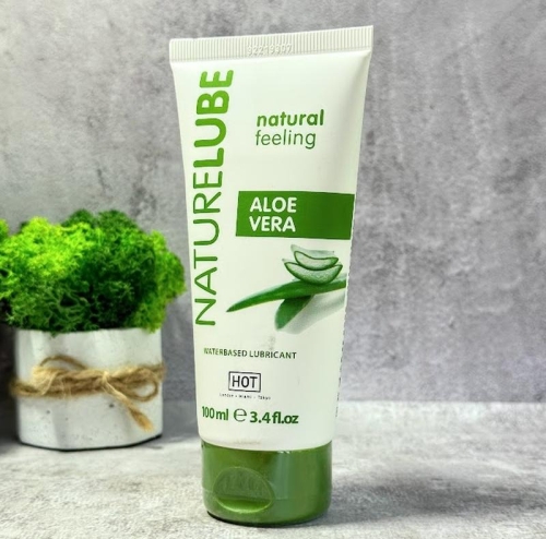 Лубрикант с Экстрактом алоэ вера на водной основе Hot Nature Lube Aloe Vera 100 мл - 2