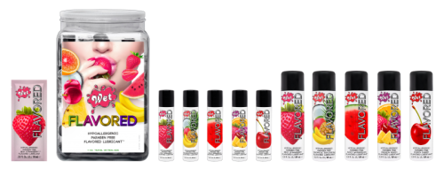 Оральная смазка со вкусом Тропических фруктов Wet Flavored 30 мл - 10