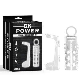 Насадки на член прозрачная Chisa Double Enhancer Kit 2 штуки