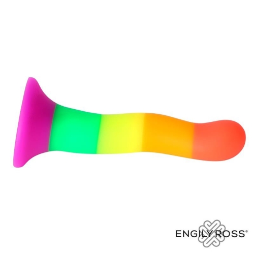 Фалоімітатор на присосці різнокольоровий Engily Ross Dildo Rainbow Color Lgbt - 3