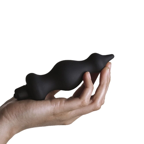 Анальная пробка с вибрацией Adrien Lastic Bullet Amuse Black - 5