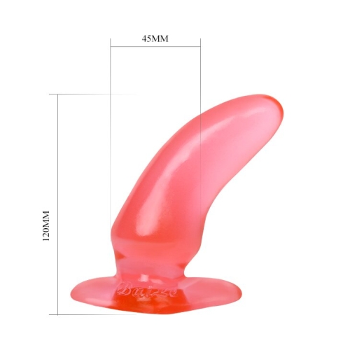 Анальна пробка на присоску Butt hungry BI-017004 Pink - 5