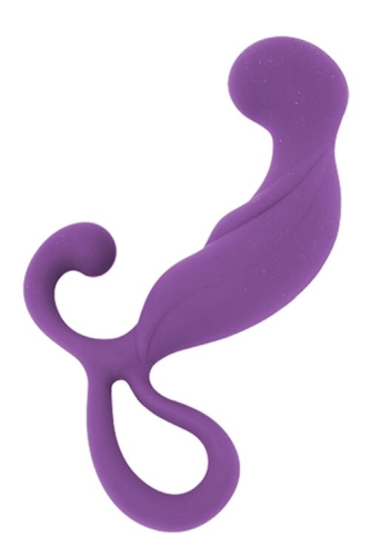 Масажер простати фіолетовий силіконовий MAI Attraction Toys довжина 13.4 см діаметр 3.2 см - 1