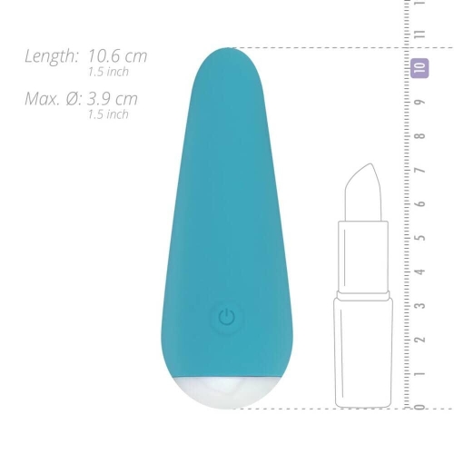 Клиториальный вибратор силиконовый голубого цвета Cala Azul Julia I Massager - 4