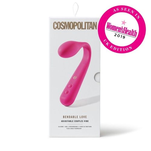 Гнучкий вагінальний вібратор і стимуляції точки G малиновий Cosmopolitan Bendable Love Vibrator - 1
