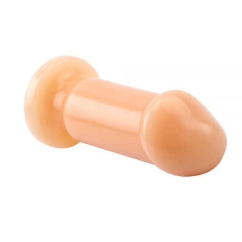 Анальна пробка тілесна на присоску Small slim dildo 291337 - 4