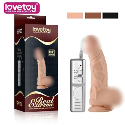 Вібратор реалічний на присоску тілесний Lovetoy - 1