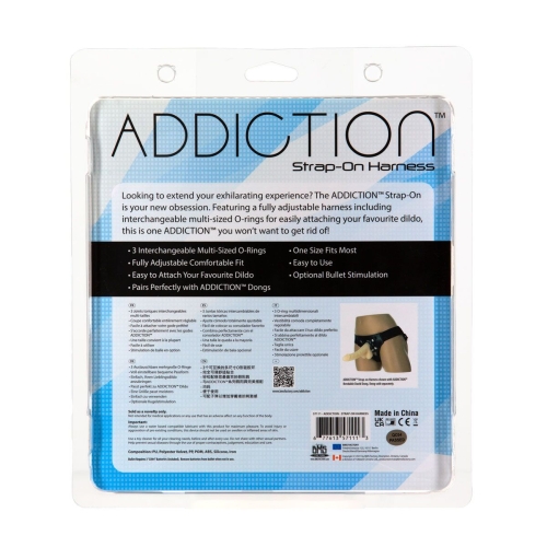 Трусики для страпону чорні Addiction Strap-On Harness розмір One Size - 8
