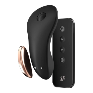 Смарт вибратор в трусики черный Satisfyer Little Secret с пультом ДУ