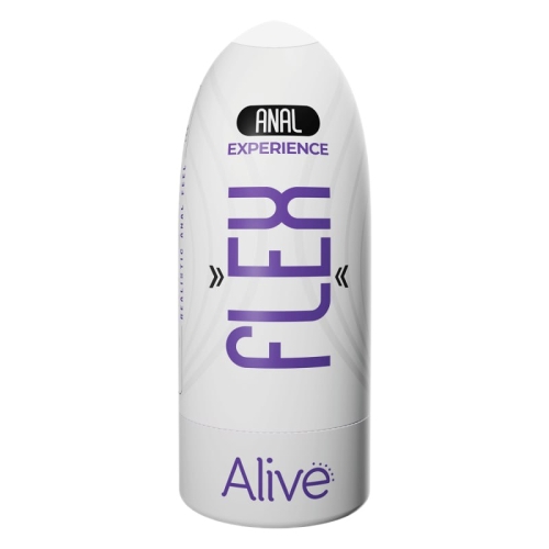 Мастурбатор-анус в колбе бежевый Alive Flex Anal размер M - 2