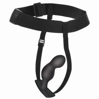 Набор анальных пробок с портупеей черный Master Series P-Spot Plugger Trainer Set 3 штуки