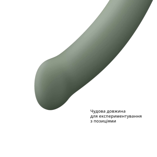 Фаллоимитатор очень гибкий на присоске из медицинского силикона премиум класса зеленого цвета Fun Factory Magnum - 4