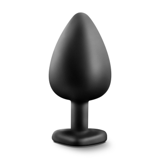 Анальная пробка с камнем чёрная TEMPTASIA BLING PLUG LARGE