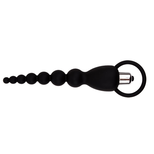 Силіконовий анальний ланцюжок з вібрацією Chica Black Mont-Elite Power Beads - 2